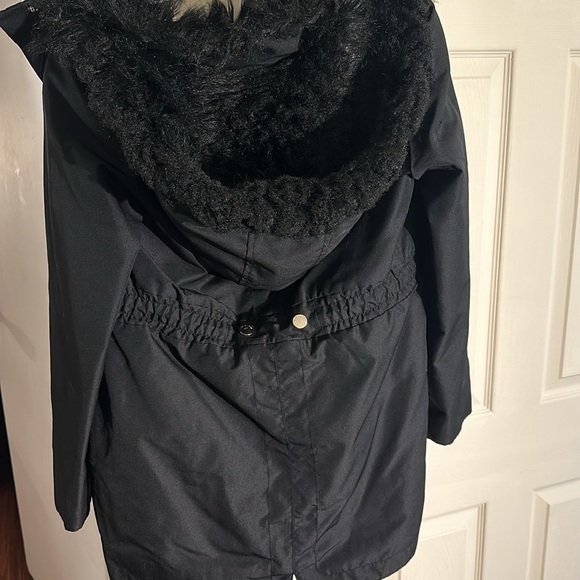 Ted Baker London parka jacket size 2 *the hoods fur needs brushed out - Picture 8 of 11
